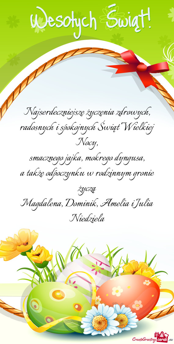 Magdalena, Dominik, Amelia i Julia Niedziela