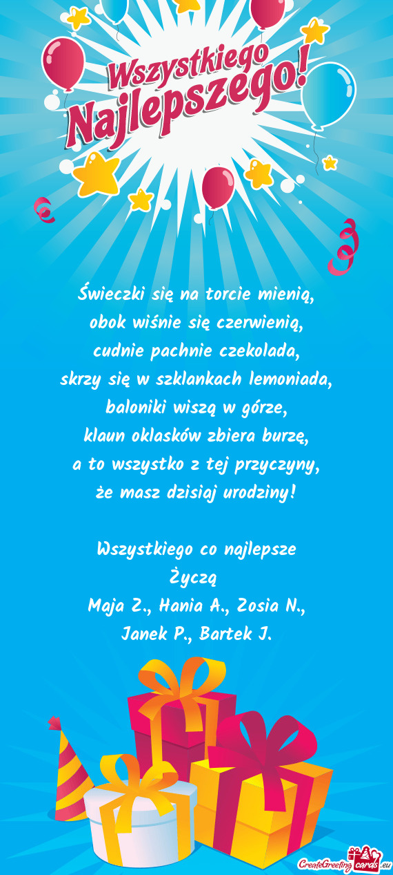 Maja Z., Hania A., Zosia N