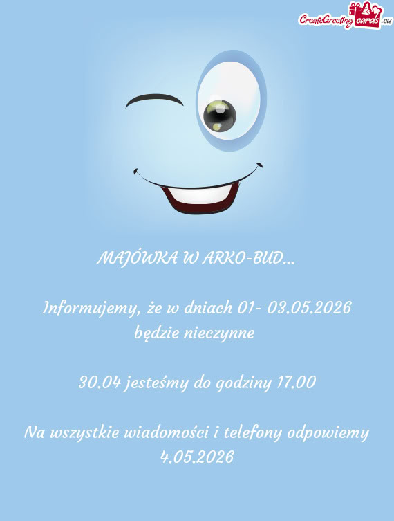 MAJÓWKA W ARKO-BUD