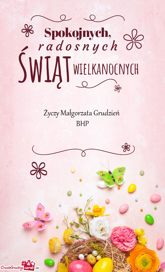 Małgorzata Grudzień BHP