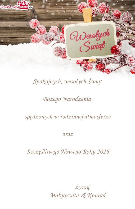 Małgorzata & Konrad