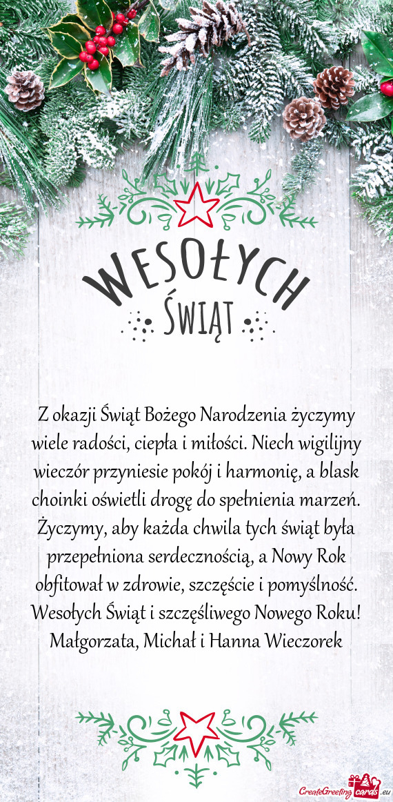 Małgorzata, Michał i Hanna Wieczorek