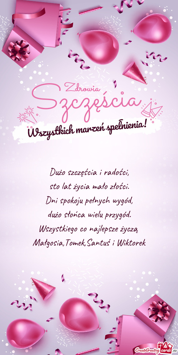Małgosia,Tomek,Santuś i Wiktorek