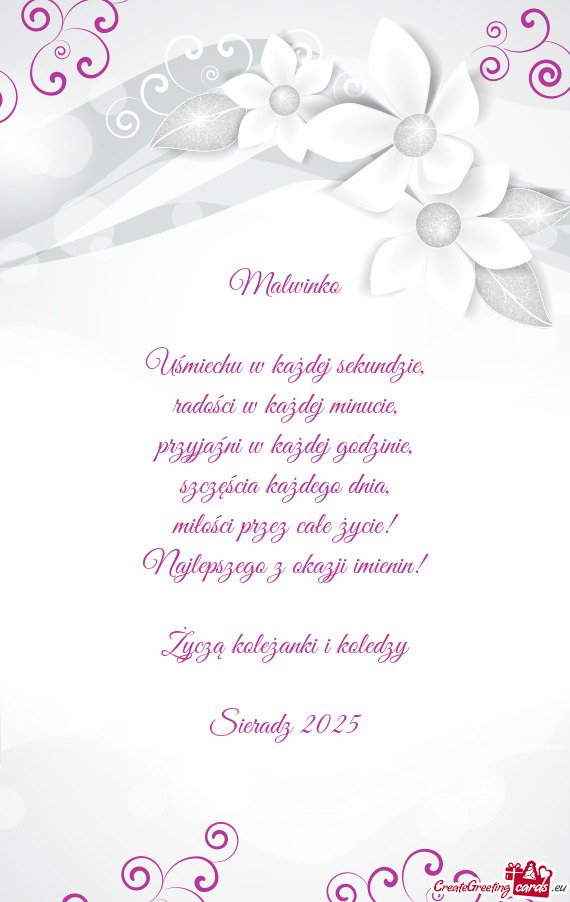 Malwinko Uśmiechu w każdej sekundzie