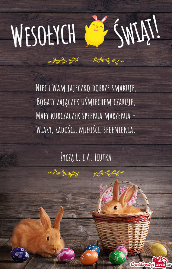 Mały kurczaczek spełnia marzenia - Wiary