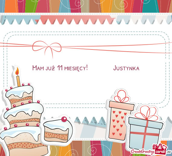 Mam już 11 miesięcy!    Justynka