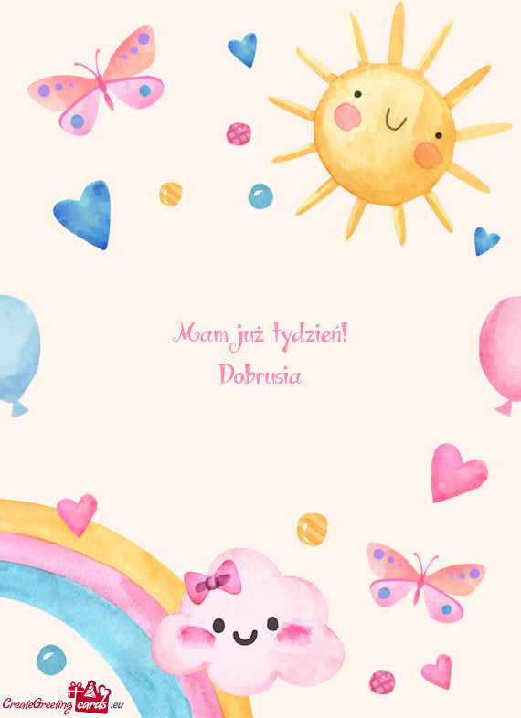 Mam już tydzień! Dobrusia