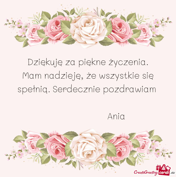 Mam nadzieję, że wszystkie się