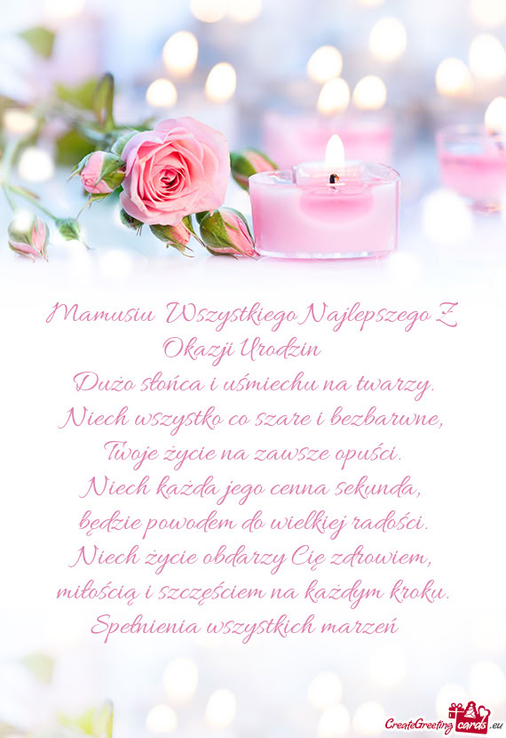 Mamusiu💕 Wszystkiego Najlepszego Z Okazji Urodzin🌹❤️🥳