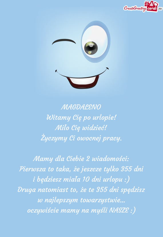 Mamy dla Ciebie 2 wiadomości