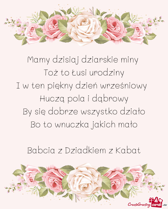 Mamy dzisiaj dziarskie miny