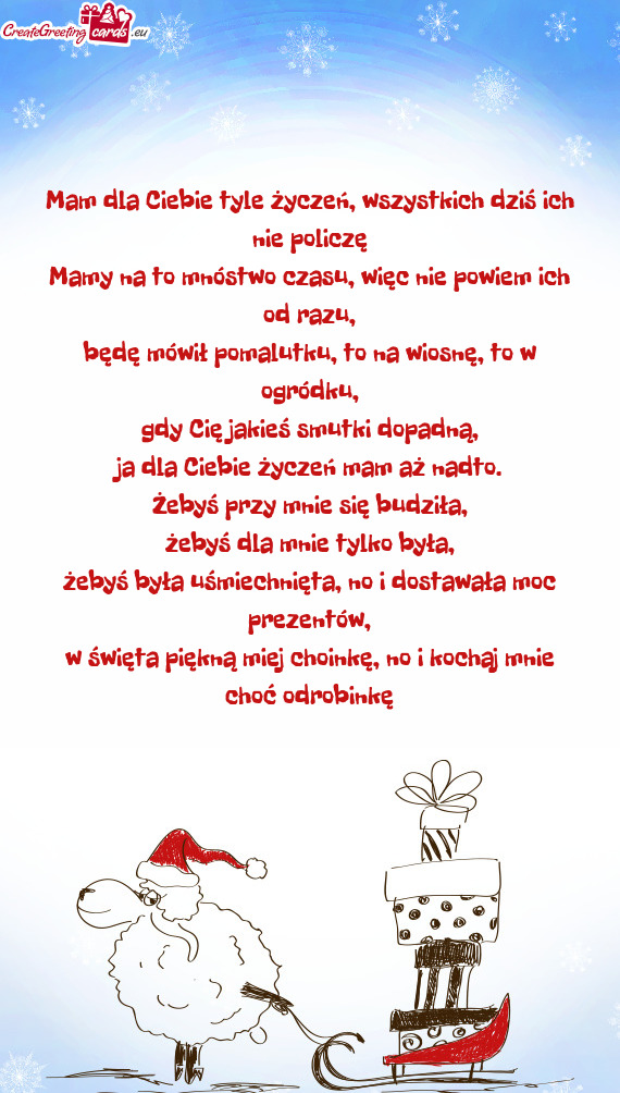 Mamy na to mnóstwo czasu, więc nie powiem ich od razu