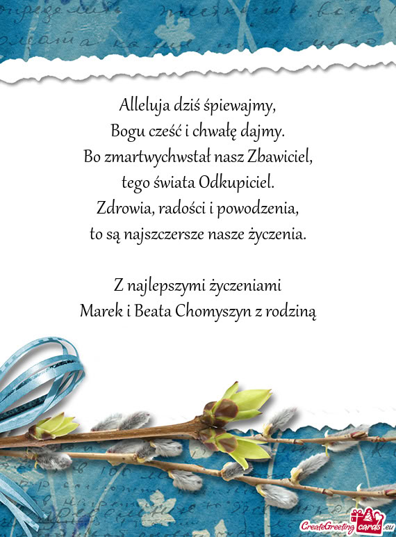 Marek i Beata Chomyszyn z rodziną