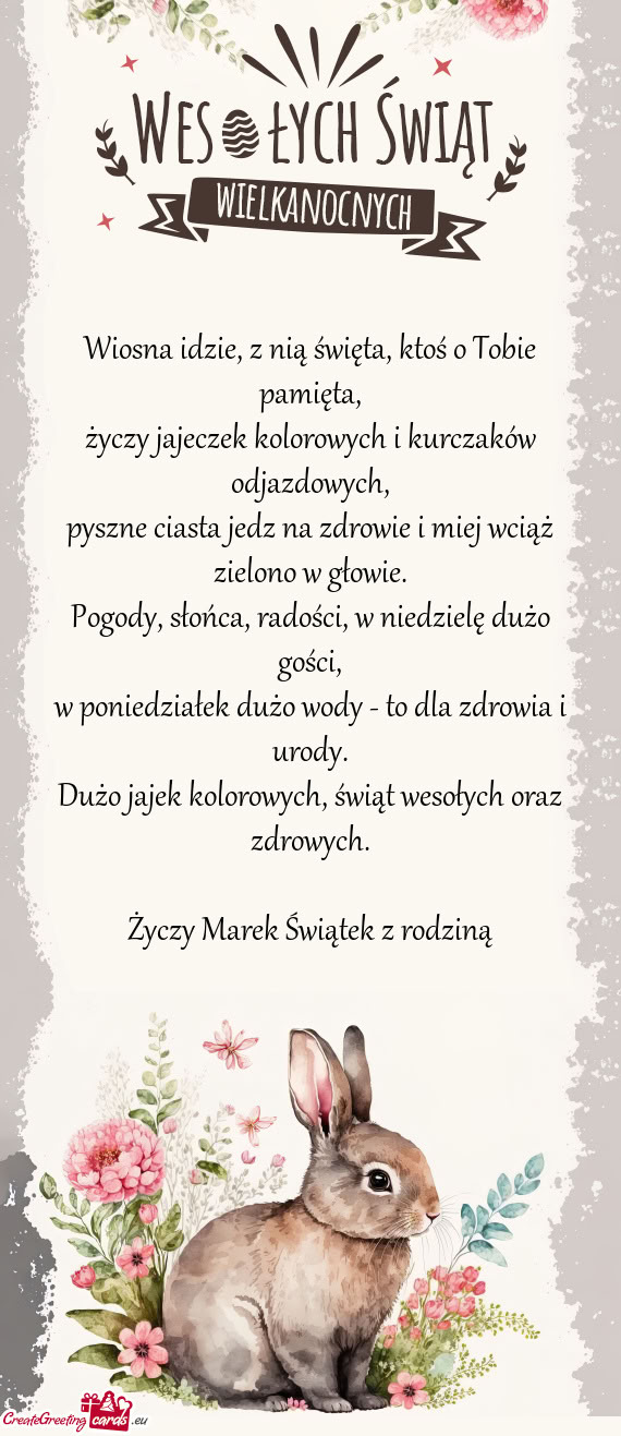 Marek Świątek z rodziną