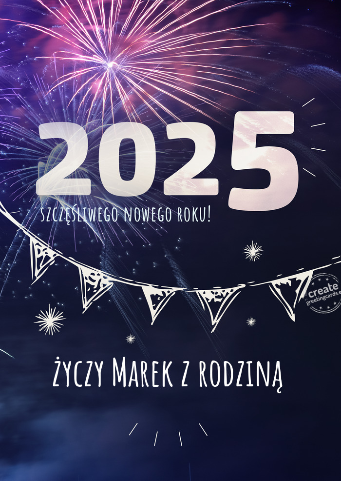 Marek z rodziną - Szczęśliwego nowego roku