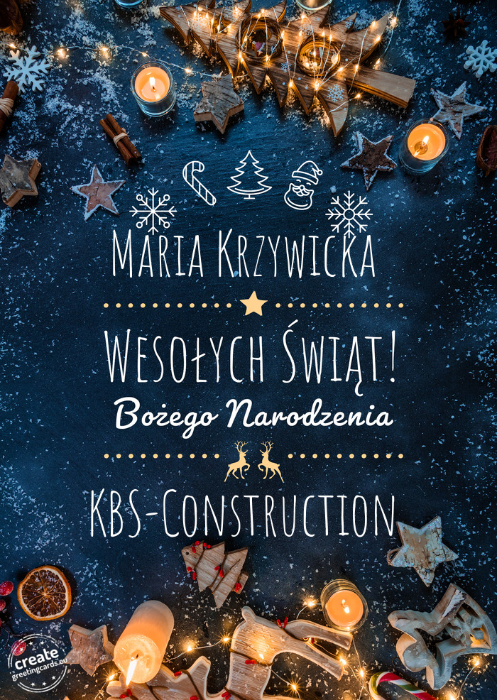 Maria Krzywicka Wesołych Świąt KBS-Construction