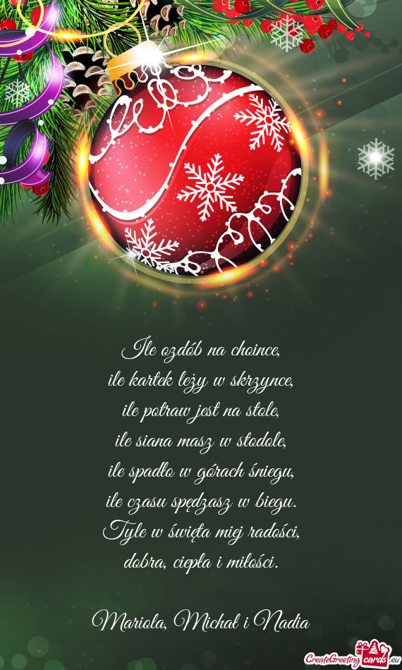 Mariola, Michał i Nadia