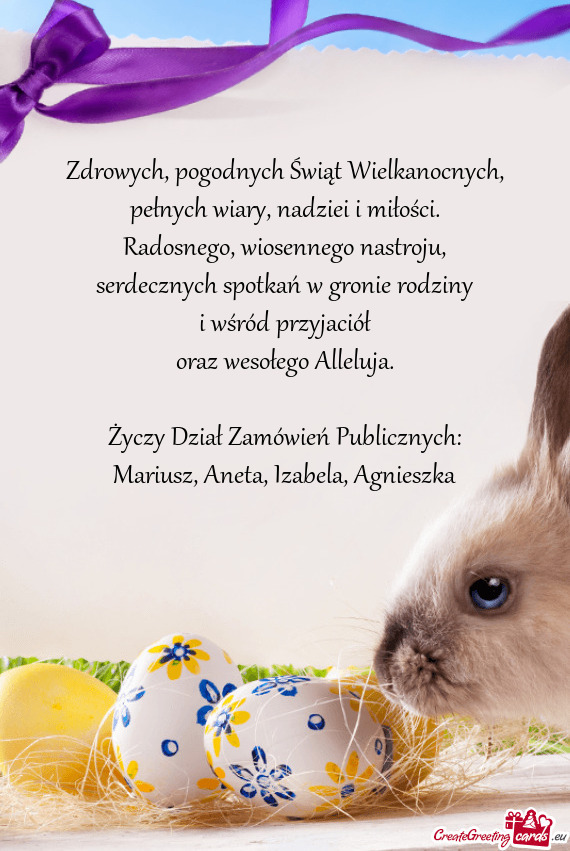 Mariusz, Aneta, Izabela, Agnieszka