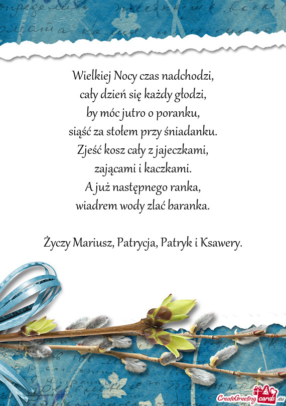 Mariusz, Patrycja, Patryk i Ksawery