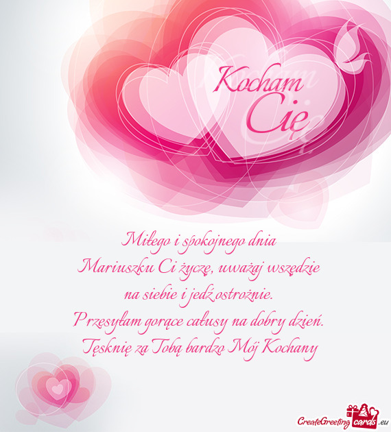 Mariuszku Ci życzę, uważaj wszędzie