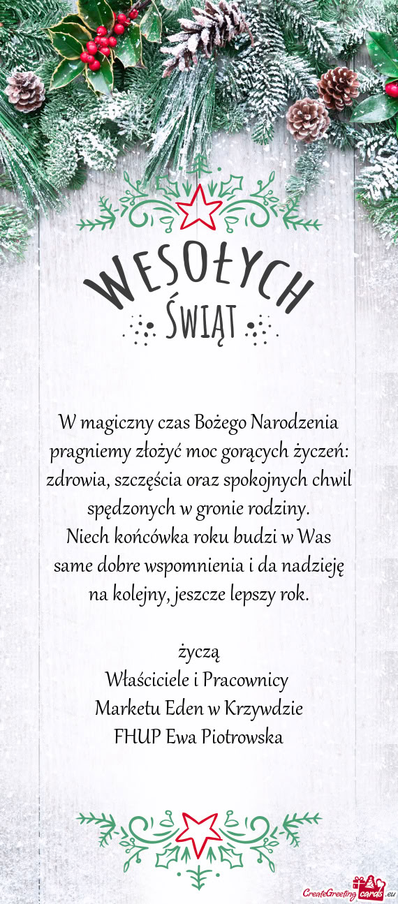 Marketu Eden w Krzywdzie