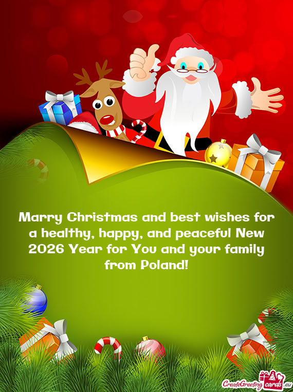 Marry Christmas and best wishes for a healthy, happy, and peaceful New 2026 Year for You and your fa