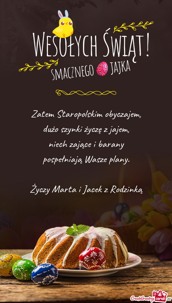 Marta i Jacek z Rodzinką