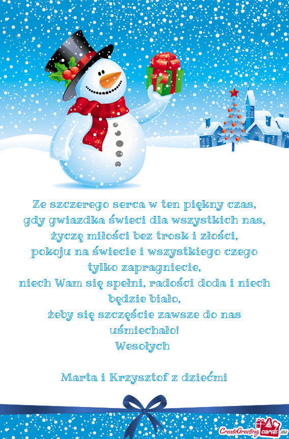 Marta i Krzysztof z dziećmi