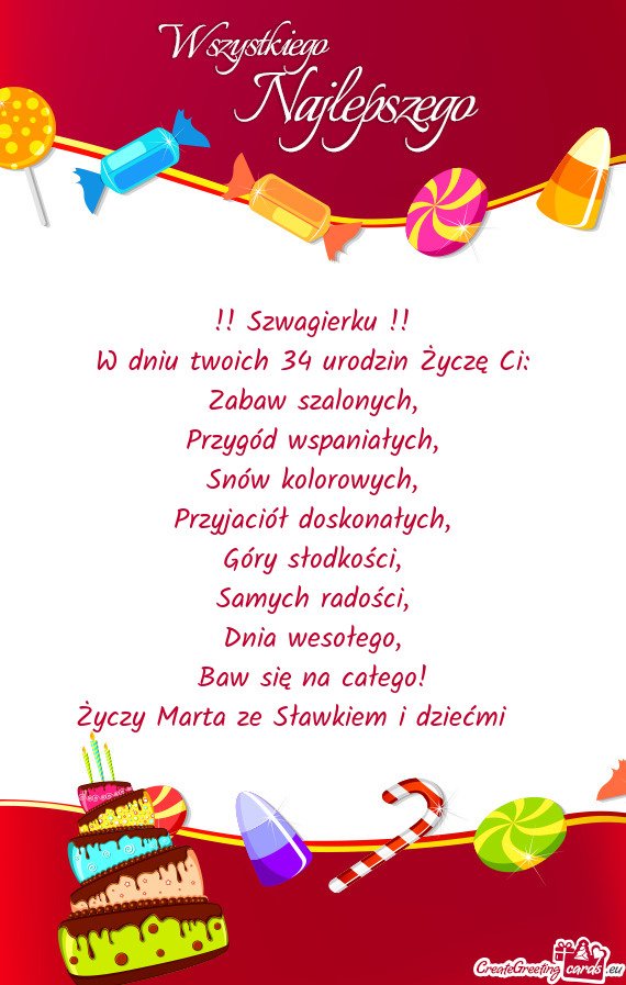 Marta ze Sławkiem i dziećmi🎂🎂