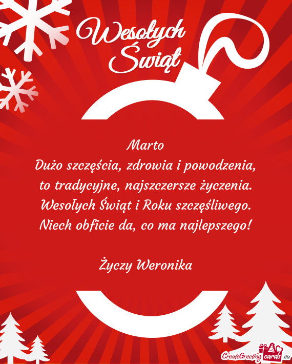 Marto Dużo szczęścia