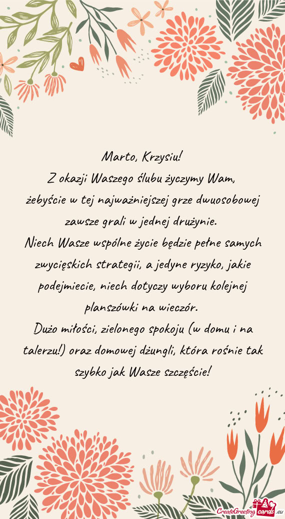 Marto, Krzysiu