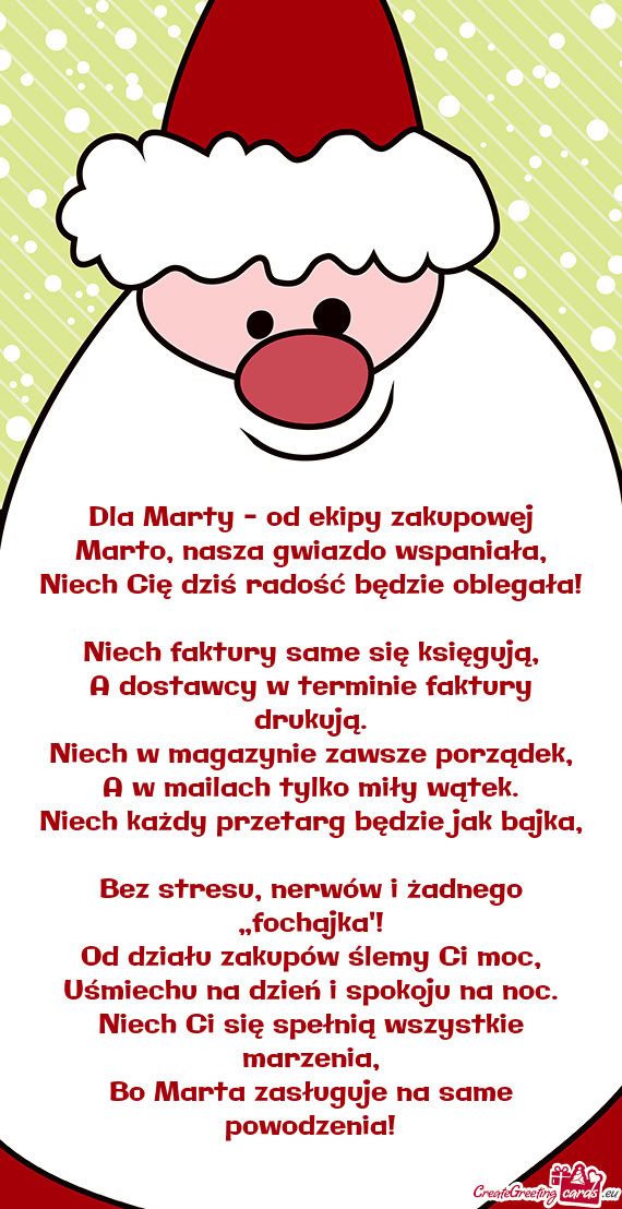 Marto, nasza gwiazdo wspaniała