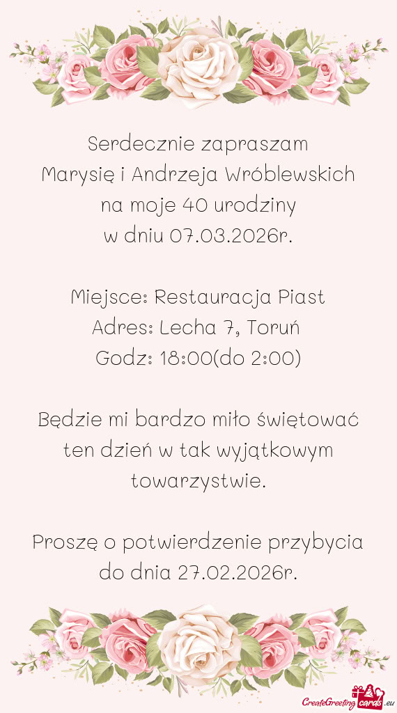 Marysię i Andrzeja Wróblewskich