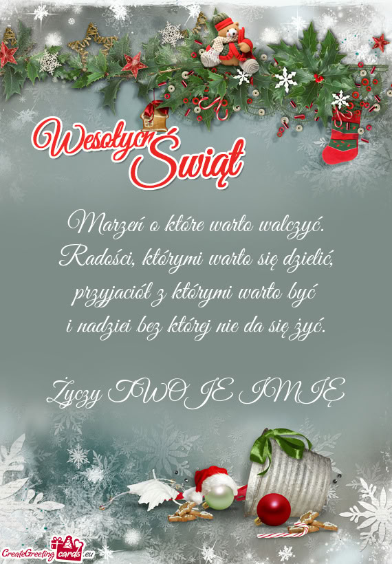 Marzeń o które warto walczyć.  Radości, którymi warto się dzielić,