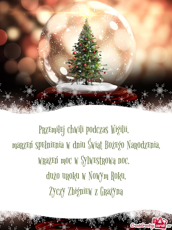 Marzeń spełnienia w dniu Świąt Bożego Narodzenia