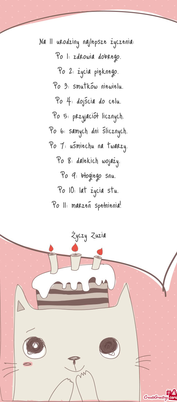Marzeń spełnienia!  Zuzia