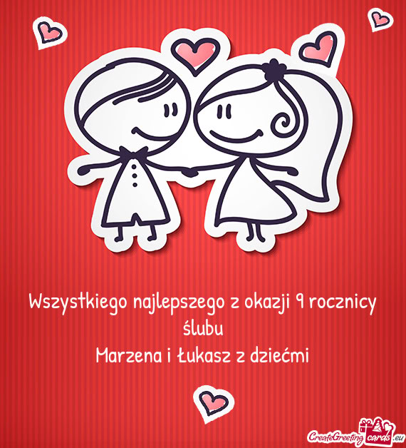 Marzena i Łukasz z dziećmi