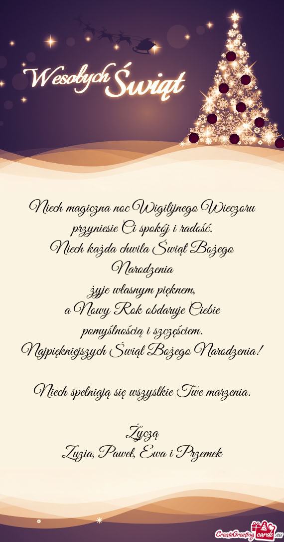 Marzenia. Życzą Zuzia