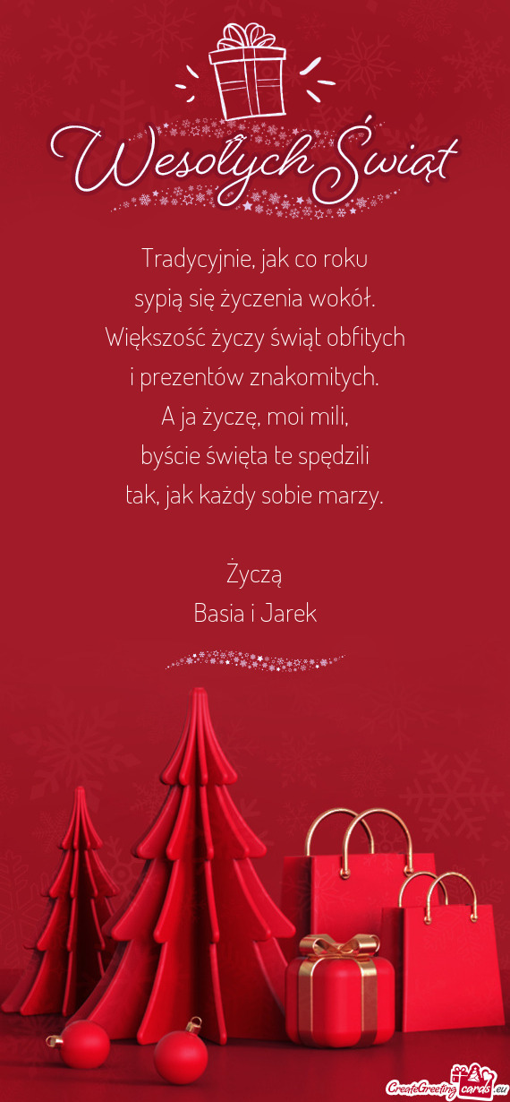 Marzy. Życzą Basia