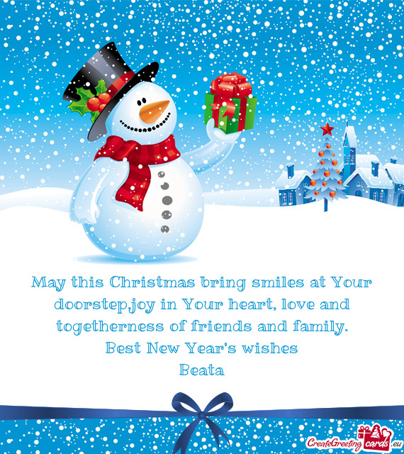 May this Christmas bring smiles at Your doorstep,joy in Your heart, love and togetherness of friends