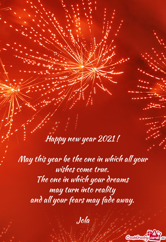 May this year be the one in which all your wishes come true