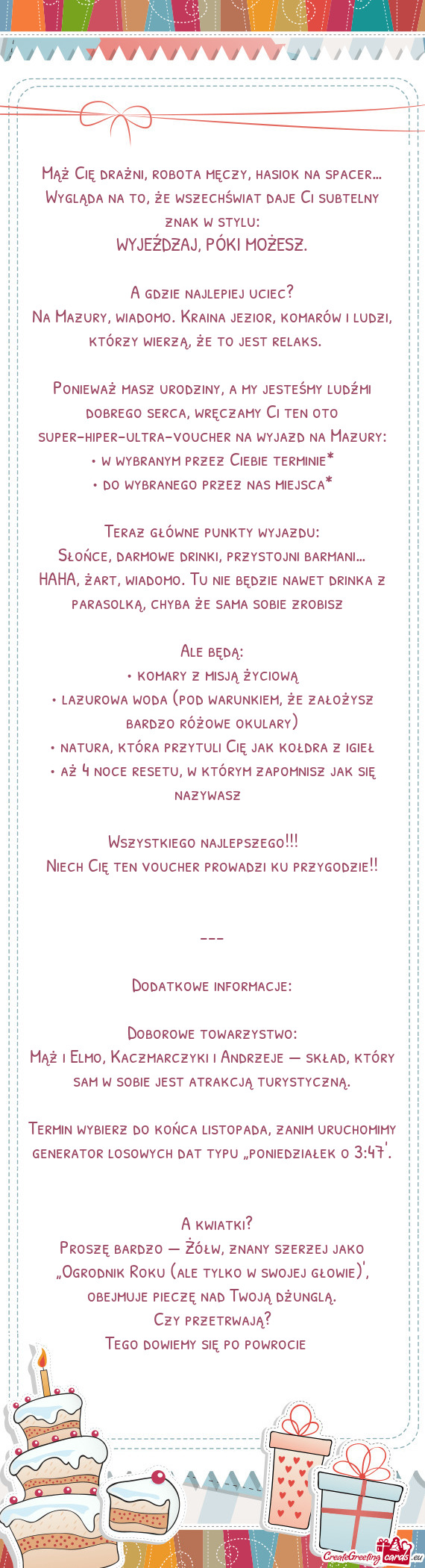 Mąż Cię drażni, robota męczy, hasiok na spacer…