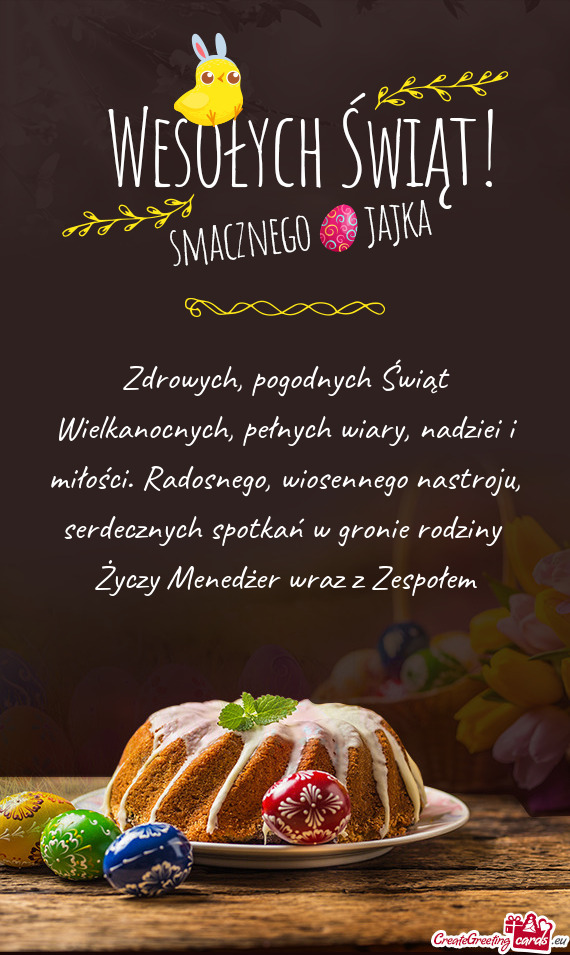 Menedżer wraz z Zespołem