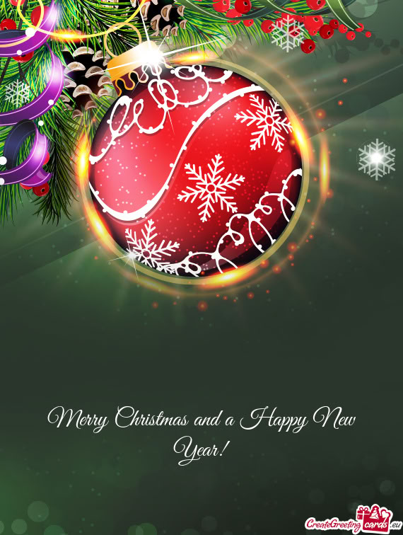 Merry Christmas and a Happy New Year!