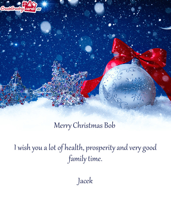 Merry Christmas Bob