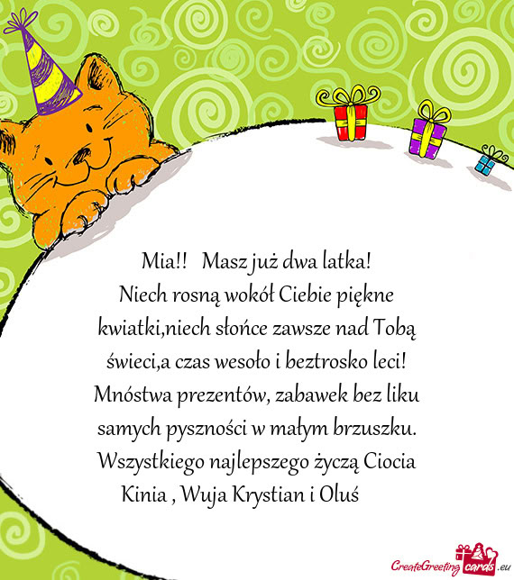 🎂 Mia!!🎂 Masz już dwa latka! 🎂