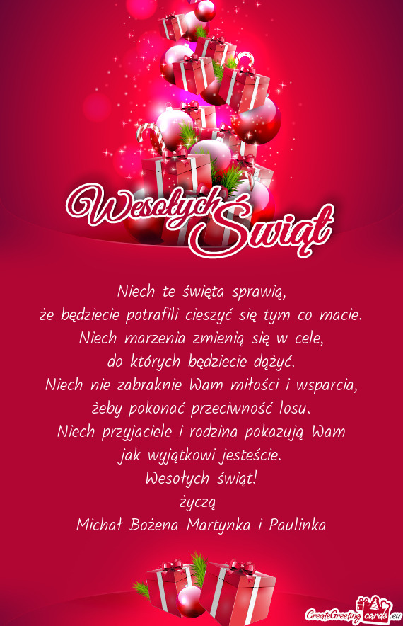 Michał Bożena Martynka i Paulinka