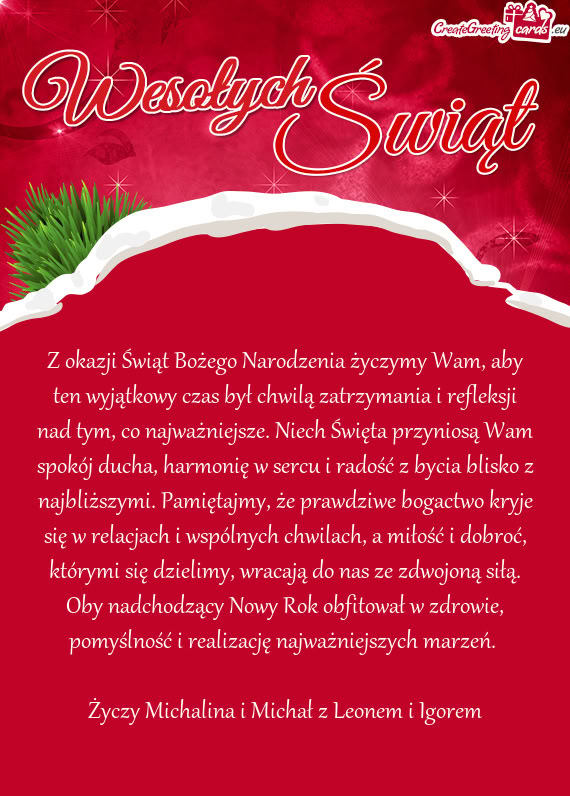 Michalina i Michał z Leonem i Igorem