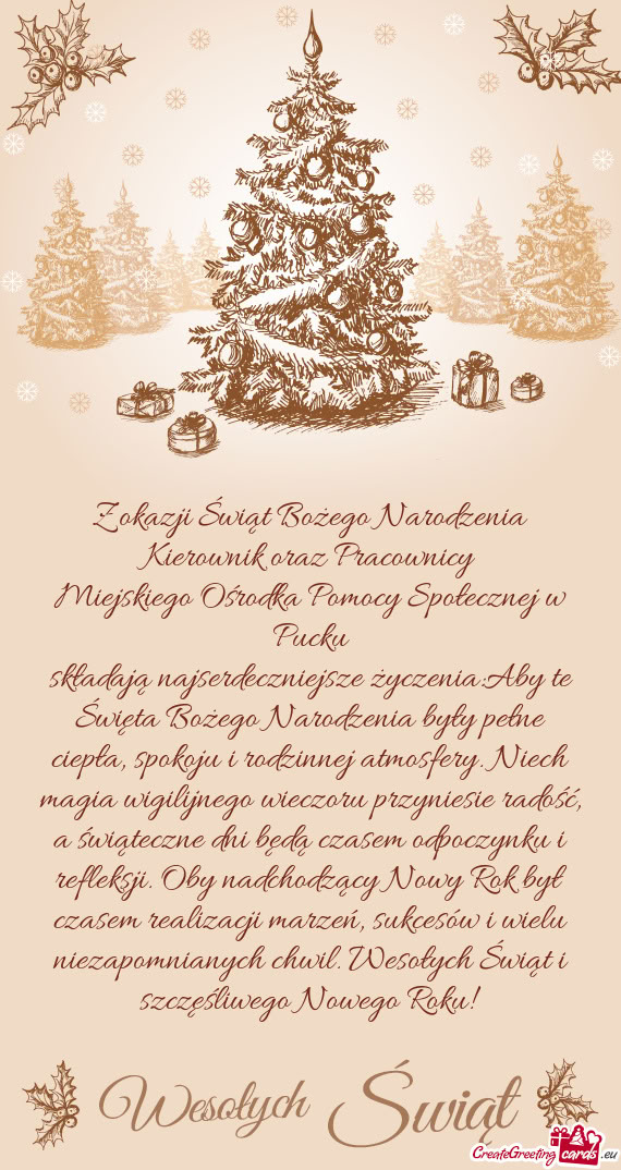 Miejskiego Ośrodka Pomocy Społecznej w Pucku