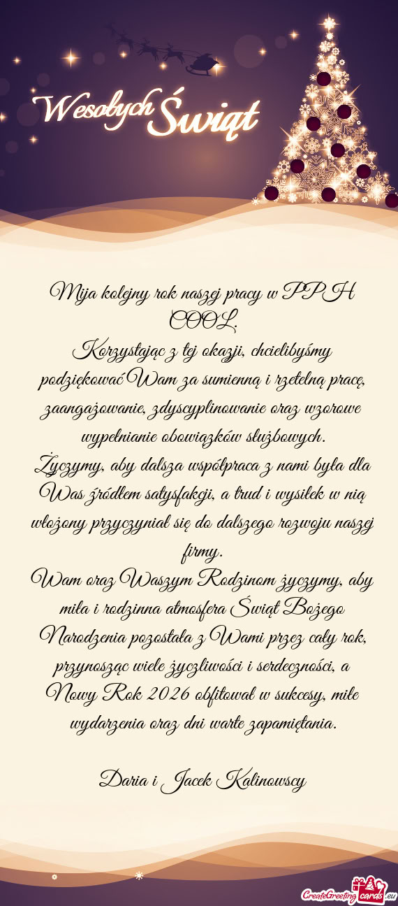Mija kolejny rok naszej pracy w PPH COOL